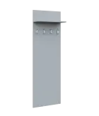 VN - 24 stěna věšáková 600x220x1800 mm, polička, 4-háček Laura, šedá